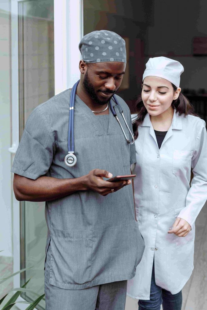 nurses supporting each other