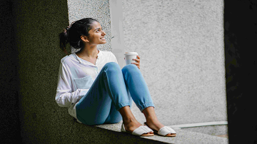 Nurse thinking about her career